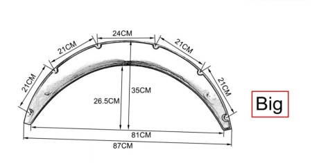 Купить Фендер арки колесной 870мм*350мм EPMAN EPXLM10077-BIG