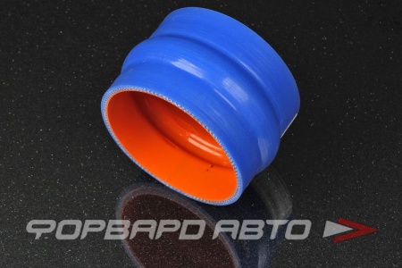 Купить Патрубок силиконовый 102 мм, демпферный, L=76 мм, синий MELCO B 102-76