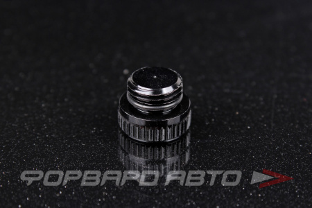 Заглушка М12*1,25мм гайки колесной, черная, OD-16mm, H - 6mm, Aluminum Cap Black TPI BALCP1344BC-20