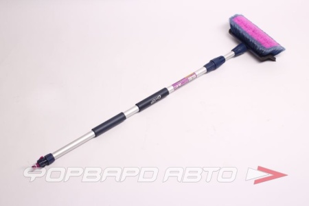 Купить Щётка для мытья авто (телескоп. ручка,насадка для шланга, водосгон) шир. щетки 26см CITY UP CA-617