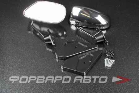Купить Зеркало "Формула 2", хром (2 штуки) PROSPORT RS-08344