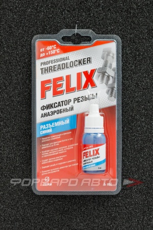 Купить Фиксатор резьбы анаэробный разъемный синий, 6мл FELIX 411040116