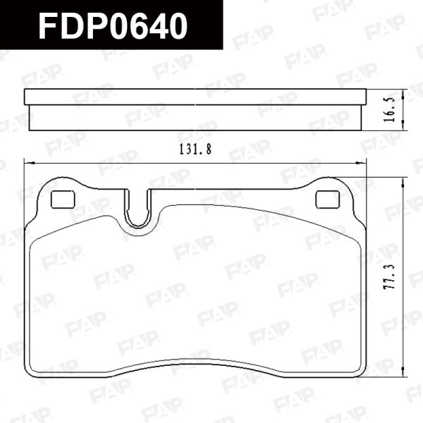 Колодки тормозные FAP FDP0640