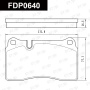 Колодки тормозные FAP FDP0640