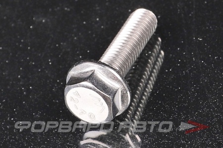 Купить Болт М8*1,25*30 DIN 6921 А2 нерж. шестигр. гол. с фланцем <> DIN6921M8L30