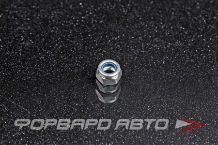 Купить Гайка шестигранная М5*0,8 самоконтрящаяся с нейлоновой вставкой оцинк. <> 545К-М5