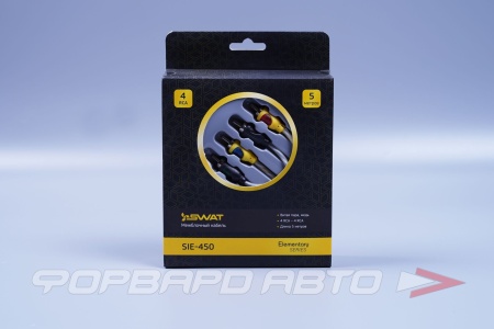 Купить Кабель межблочный 4RCA-4RCA, 5.0 м, витая пара, медь SWAT SIE-450