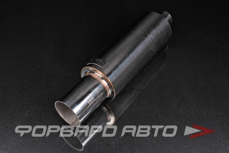 Купить Глушитель Вход = 63 мм Выход = 100 мм Длина = 400 мм HKS Polish style GRWA GW-M-EM001-63