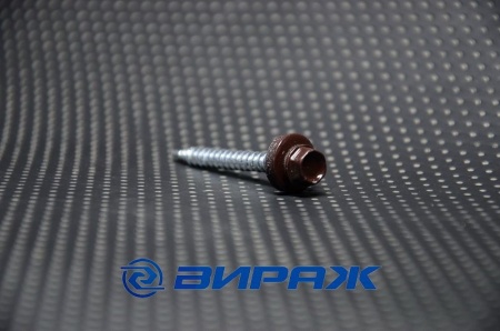 Купить Саморез кровельный ZP 4,8* 51 RAL-8017 шоколадно-коричневый MELCO 
