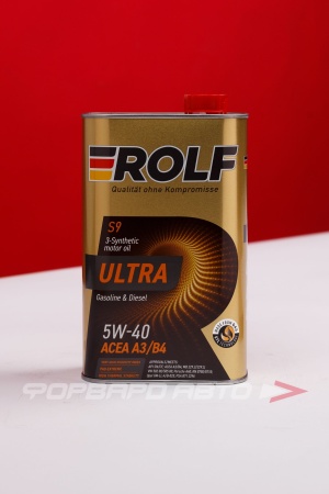 Купить Масло моторное 5W40 1л, Ultra A3/B4 SN/SP /CF ж/б (с) ROLF 322937