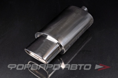 Купить Глушитель Вход = 60 мм Выход = 90*170 мм Длина = 530 мм Овал = 230*170 мм TORINO AUTO HJ-A0053