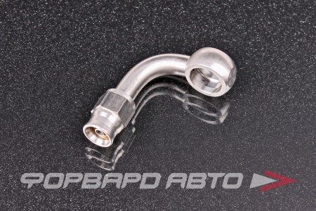 Купить Фитинг BANJO AN3 - 11,2 мм, 90°, под тефлоновый шланг PTFE, нержавеющая сталь AB88 