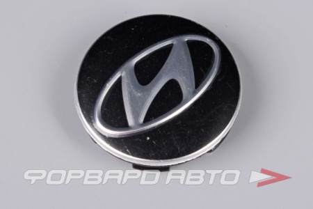 Купить Колпачок ступицы для литых дисков Hyundai, D54/58мм, Black/silver, Save Car 4_58мм_ST_СМК