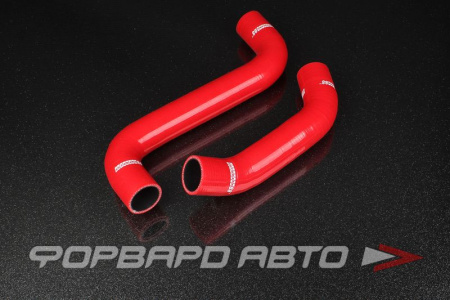 Патрубки радиатора силиконовые Subaru Impreza WRX STI GDB / GDA SG5 00-07 красные AUTOBAHN88 