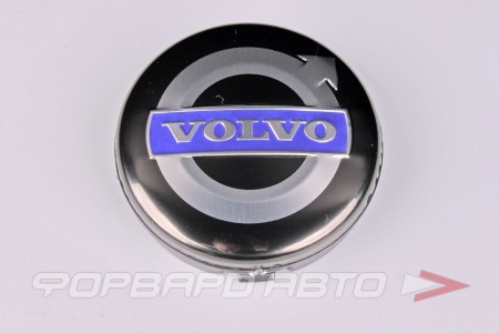 Купить Колпачок ступицы для литых дисков Volvo, D62/64мм, Black/silver/blue Китай VL-01B