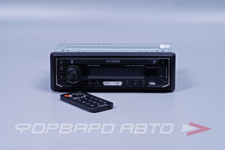 Купить Автомагнитола (1DIN, MP3, USB, Bluetooth,ПДУ) 4*51w(RGB подсветка) AURA STORM-515BT