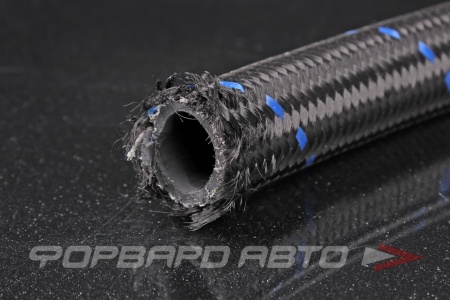 Купить Шланг AN12 высокого давления армированный нейлоновый с синей полосой (внутренний D = 17 мм) AB88 