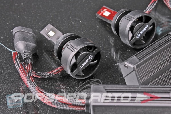 Лампа светодиодная головного света H8/H11/H16 12-24V 55W 5500K, с вентилятором SARITI Y2/H8 12V