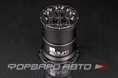 Купить Бак топливный противоотливной MPFST 2,0 л, под 2 насоса Walbro F90000267/274/285, вход - AN6, выход - AN6, Al (без насосов) RADIUM ENGINEERING 20-0438-00