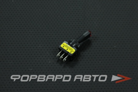 Купить Выключатель (тумблер) черный красная подсветка  