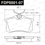 Колодки тормозные FAP FDP0001-07