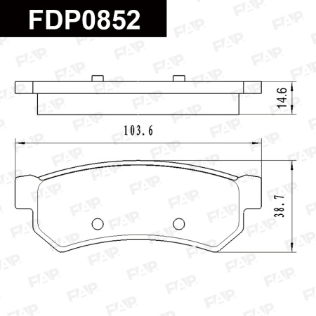 Купить Колодки тормозные FAP FDP0852