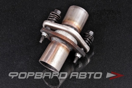 Купить Соединение глушителя демпферное d45, в сборе (фланец с трубой 2 шт, кольцо, болт 2шт, пружины 2 шт) EuroEx 311045 Купить Соединение глушителя демпферное d45, в сборе (фланец с трубой 2 шт, кольцо, болт 2шт, пружины 2 шт) EuroEx 311045