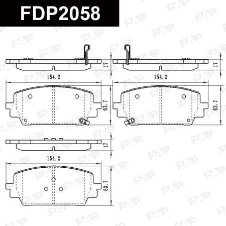 Купить Колодки тормозные FAP FDP2058