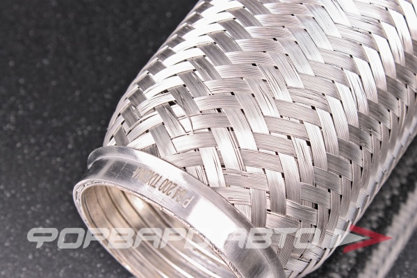 Гофра глушителя 64*200 (Interlock) трехслойная (AISI 304) TIXONA P64200