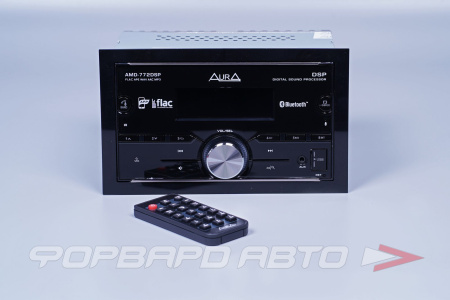 Автомагнитола (2DIN, MP3, USB, Bluetooth, DSP-процессор) 4*51w (RGB подсветка) AURA AMD-772DSP