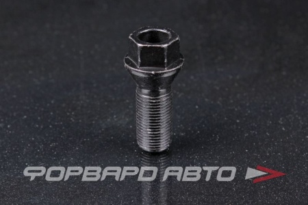 Купить Болт колеса 14*1,25*27  конус с выступом, ключ на 17, сталь, черный FEBI 26744