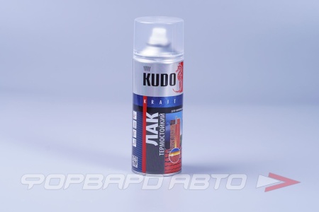 Купить Эмаль аэрозольная ЛАК термостойкий KUDO KU-9006