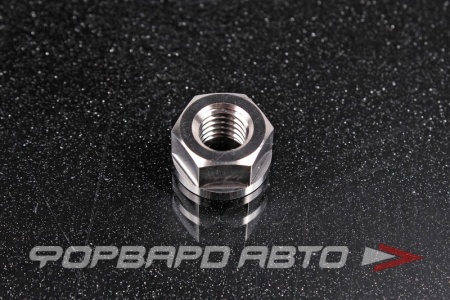 Купить Гайка М8*1,25*8 SW13 титановая, с фланцем d= 15мм (без зубов) FORA TITANIUM DIN6923-M8d15withoutteeth