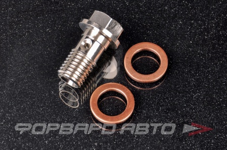 Купить Болт BANJO М12*1,5 мм подачи масла, рестриктор - 1,5 мм, МAZDA 3, 5, 6, CX7, CX9, K0422 (Prevent Smoke) KINUGAWA 315-01101-010