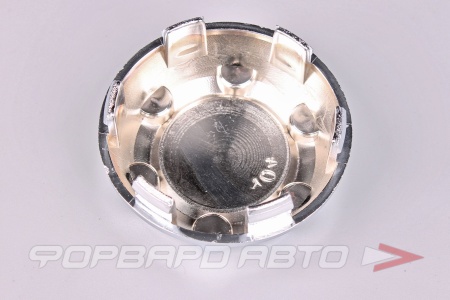 Купить Колпачок ступицы для литых дисков D61/67мм, хром с буртом+6 гаек декоративных, h4.5-30mm <> US-10