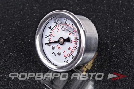 Купить Датчик давления топлива механический 100 PSI (манометр) резьба 1/8 NPT AB88 