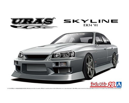 Сборная модель Nissan Skyline ER34, 25GT-T, Uras AOSHIMA 06134