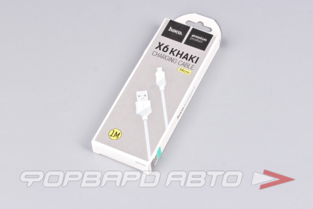 Кабель USB Micro USB, 1м HOCO X6