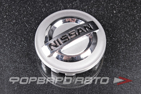 Колпачок ступицы для литых дисков Nissan, 48,5/49-54 мм Silver <> NS-01