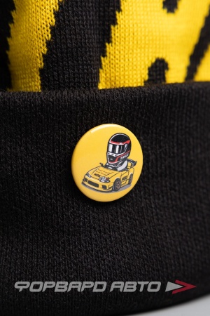 Купить Значок металлический (круглый) "GOCHA MAN", желтый ФОРВАРД АВТО 