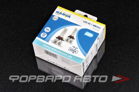 Лампа светодиодная 12-24V HB3/HB4 6500K Range Performance LED к-т NARVA 18038