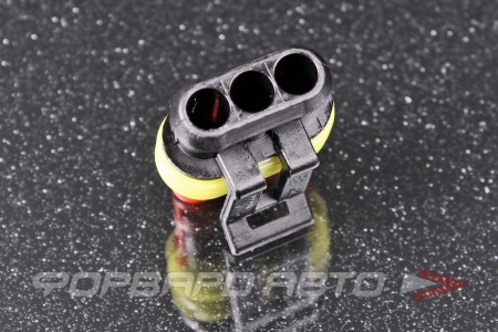 Купить Разъем 3 way 22-20 AWG (SS15-SKT1) 1.2-1.6mm (SS15-SL1) Tyco Еlectronics 282087-1