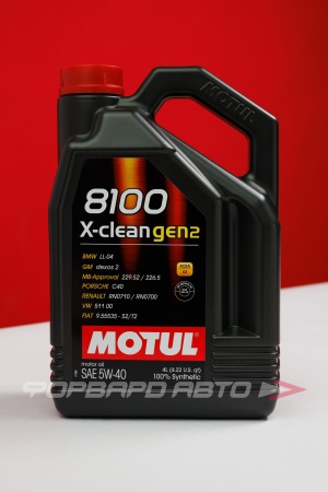 Купить Масло моторное 5W40 4л, X-CLEAN GEN2 8100 C3 SN/CF MOTUL 112119