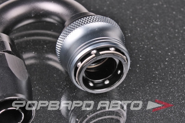 Фитинг AN10 180°, под шланг AN, быстросъемный (quick release) "мама" (female) AB88 