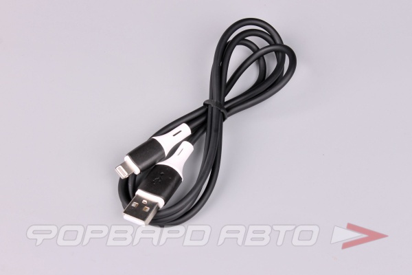 Кабель USB Apple силиконовый 1м, черный BOROFONE BX79