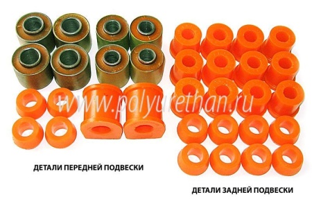 Купить Комплект втулок и сайлентблоков МОСКВИЧ ПОЛИУРЕТАН 27-21-001