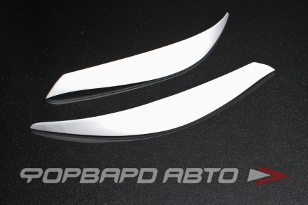 Купить Накладки фар (реснички) Toyota Alphard 2002 - 2008 г. ABS-пластик, черный  