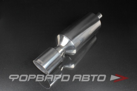 Купить Глушитель Вход = 57 мм Выход = 112 мм Длина = 660 мм "SHUTTLE" BLMR012 PROSPORT RS-01661