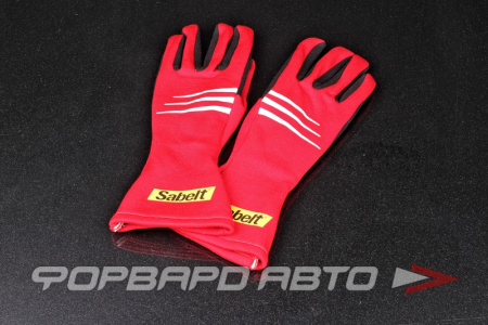 Перчатки для автоспорта Sabelt CHALLENGE TG-3, FIA 8856-2000, красный, размер 10 SABELT RFTG03RS10