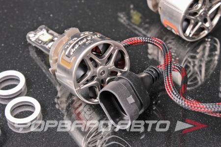 Купить Светодиодные лампы головного света P13/9005/9006/9012  с вентилятором 12V 100W 11000Lm 5500K AOZOOM P13/HB3 12V